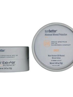 Sunbetter Advanced Mineral Protection SPF 56 Compact — Sheer White